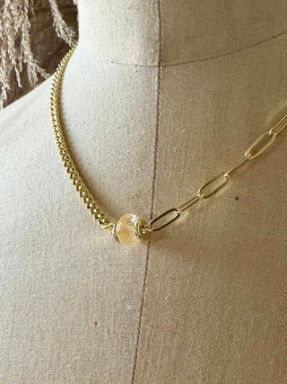 Citrine Stone Necklace - The Red Thread Boutique