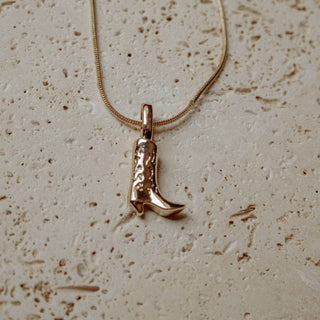 Cowboy boot necklace - The Red Thread Boutique