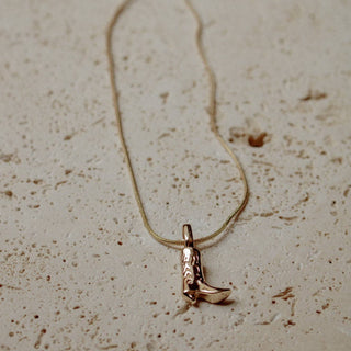 Cowboy boot necklace - The Red Thread Boutique