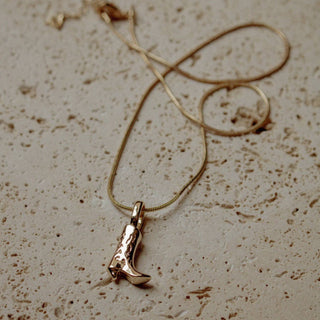 Cowboy boot necklace - The Red Thread Boutique
