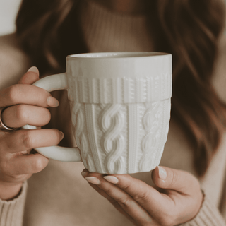 Cream Sweater Coffee Mug *final sale* - The Red Thread Boutique