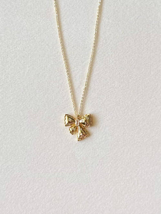 Crystal Bow Necklace - The Red Thread Boutique