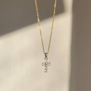 Crystal Cross Necklace - The Red Thread Boutique