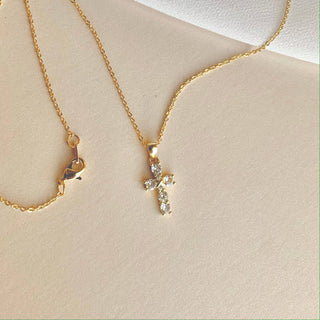Crystal Cross Necklace - The Red Thread Boutique