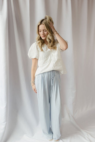 Daybreak Lightweight Trouser, Light Blue - The Red Thread Boutique