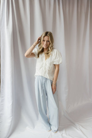 Daybreak Lightweight Trouser, Light Blue - The Red Thread Boutique