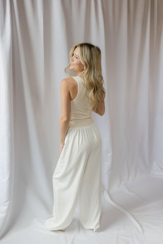 Daybreak Lightweight Trouser, White - The Red Thread Boutique
