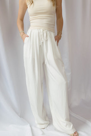 Daybreak Lightweight Trouser, White - The Red Thread Boutique