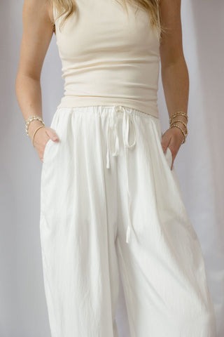 Daybreak Lightweight Trouser, White - The Red Thread Boutique