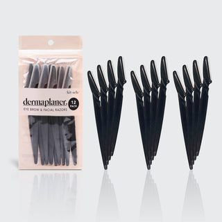 Dermaplaner 12 pack - Black - The Red Thread Boutique