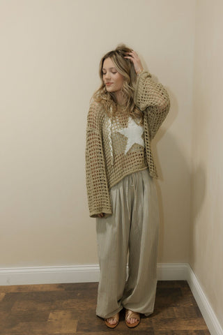 Destin Beachy Stripe Wide Leg - The Red Thread Boutique