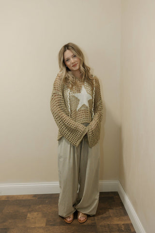 Destin Beachy Stripe Wide Leg - The Red Thread Boutique