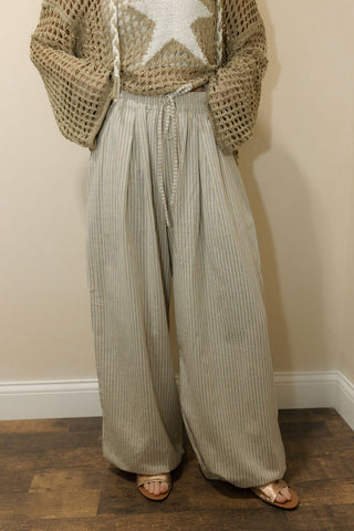 Destin Beachy Stripe Wide Leg - The Red Thread Boutique