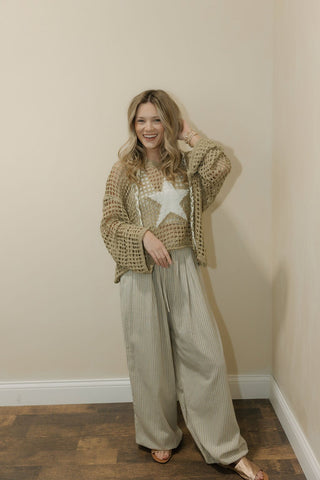 Destin Beachy Stripe Wide Leg - The Red Thread Boutique