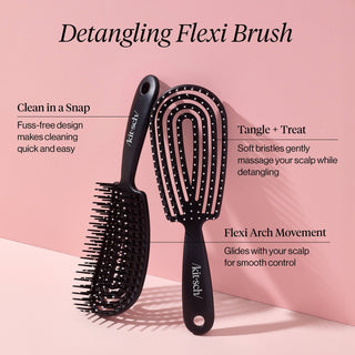 Detangling Flexi Brush - Black - The Red Thread Boutique