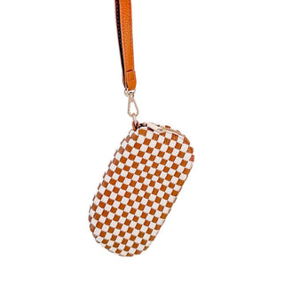 Dylan Woven Sunglass Case Wristlet: Brown - The Red Thread Boutique