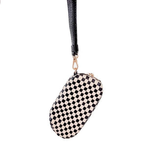 Dylan Woven Sunglass Case Wristlet: Cream - The Red Thread Boutique
