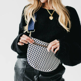 Westlyn Woven Bum Bag, Checkered Blush