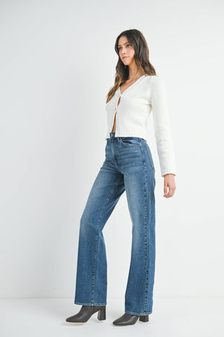 Longer Length Straight by Just Black Denim
