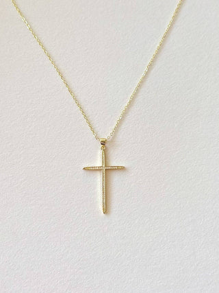 Elegant cross necklace - The Red Thread Boutique