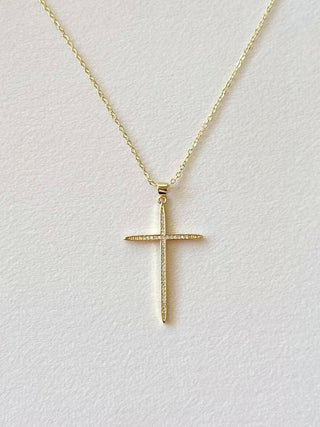 Elegant cross necklace - The Red Thread Boutique