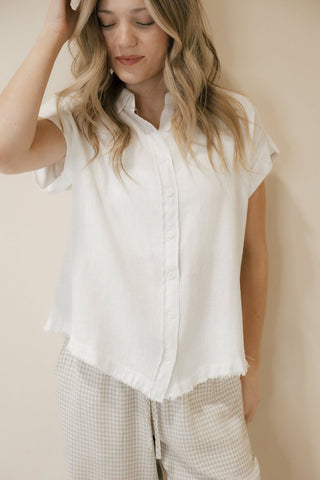 Elieo Top, White - The Red Thread Boutique