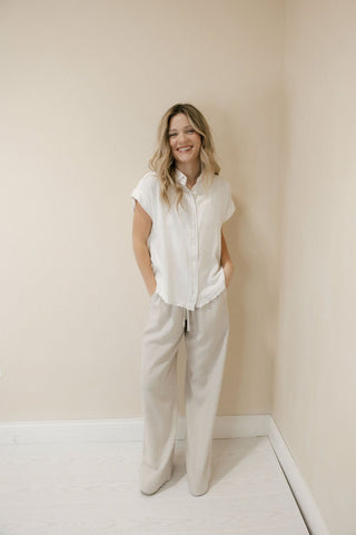 Elieo Top, White - The Red Thread Boutique