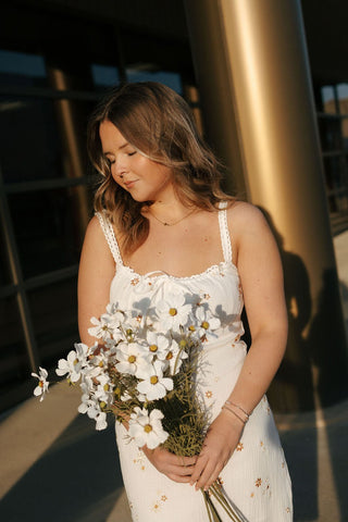 Embroidered Fabric Mini Dress *final sale - The Red Thread Boutique