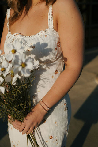 Embroidered Fabric Mini Dress *final sale - The Red Thread Boutique