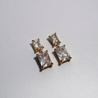 Evelina Earrings | Zircon Dangle Earrings - The Red Thread Boutique