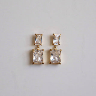 Evelina Earrings | Zircon Dangle Earrings - The Red Thread Boutique