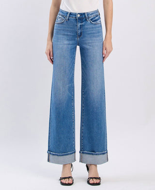 F5998 Cuffed Denim - The Red Thread Boutique
