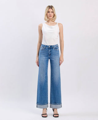 F5998 Cuffed Denim - The Red Thread Boutique