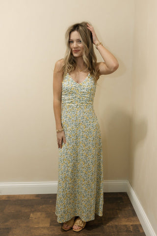 Faya Idra Ditsy Maxi Dress, Cloud by Z Supply - The Red Thread Boutique