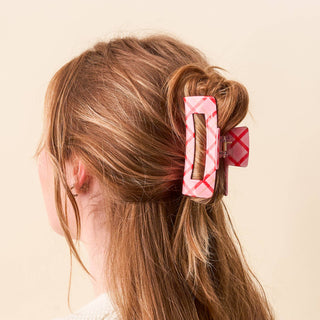 Claw Clip-Festive Plaid *final sale