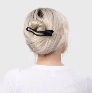 Flat Lay Claw Clip 2pc Curved - Black & Tort - The Red Thread Boutique
