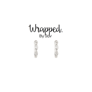 Gemma Huggies: Silver - The Red Thread Boutique