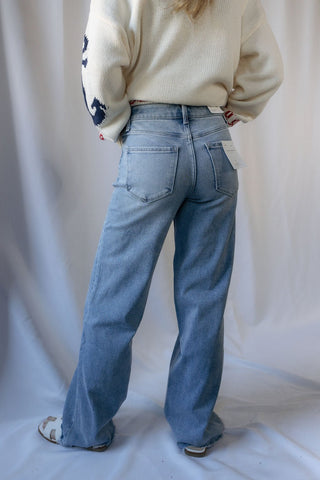 Geneva High Rise Uneven Hem - The Red Thread Boutique