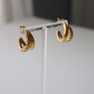 Gia Hoops | Double Hoop - The Red Thread Boutique