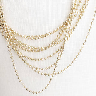 Gold Ball Necklace - The Red Thread Boutique