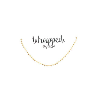 Gold Ball Necklace - The Red Thread Boutique