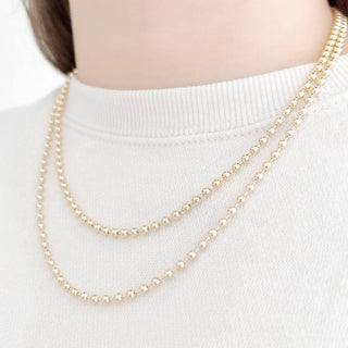 Gold Ball Necklace - The Red Thread Boutique