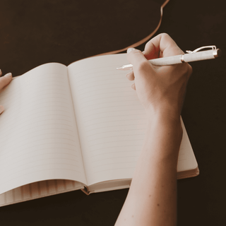 Gold Leaves Notes Journal - The Red Thread Boutique