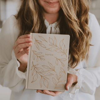 Gold Leaves Notes Journal - The Red Thread Boutique