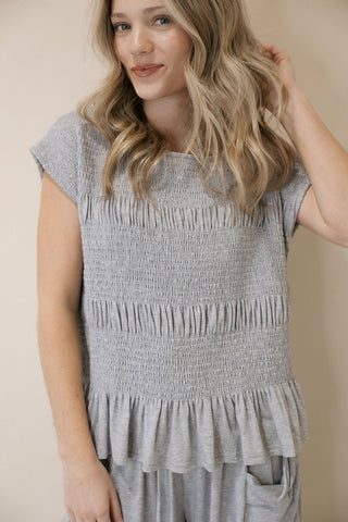 Good Feels Knit Set, Grey - The Red Thread Boutique