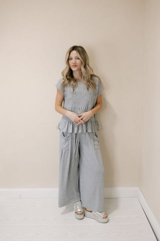 Good Feels Knit Set, Grey - The Red Thread Boutique