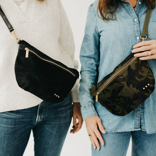 Hair On Hide Westlyn Bum Bag: Black - The Red Thread Boutique