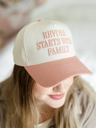 Hat: Revival Starts with Family: Pink - The Red Thread Boutique
