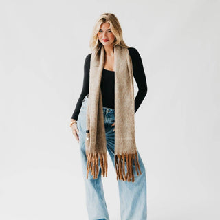 Helga Blanket Scarf: Teal - The Red Thread Boutique