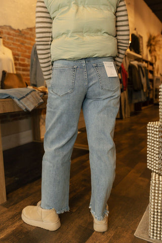 High Rise Barrel Jean - The Red Thread Boutique